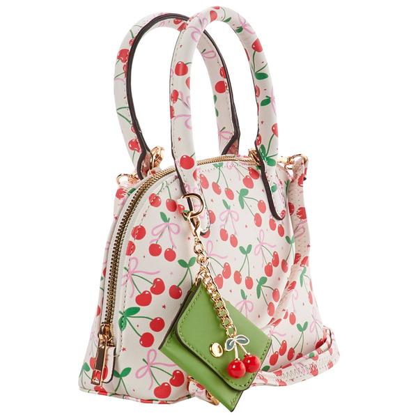 DS Fashion Dome Crossbody with Charm - Cherry Bow