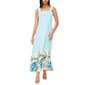Womens MSK Sleeveless Square Neck Stripe Challis Maxi Dress - image 1
