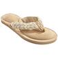 Womens Capelli New York Solid Braided Eva Flip Flops - image 1
