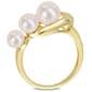Gemstone Classics™ Yellow Plated Sterling Silver Pearl Ring - image 2