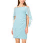 Womens MSK Capelet Overlay Side Drape A-Line Dress - image 1