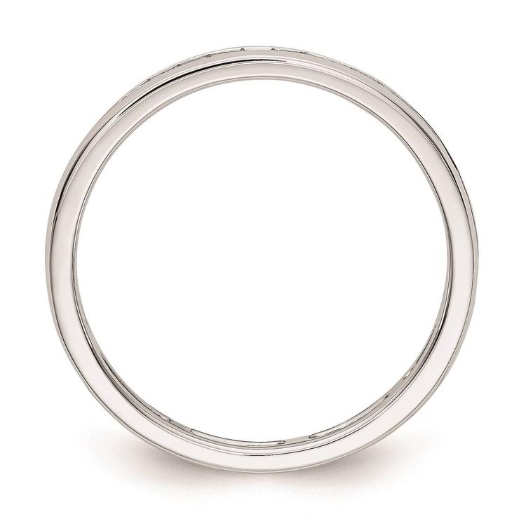 Pure Fire 14kt. White Gold Lab Grown 1/2ctw. Eternity Band