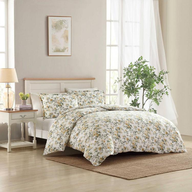 Laura Ashley Roses Cotton Duvet Cover Set