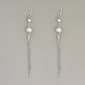 Marsala 3 Strand Sterling Silver Chain Earrings - image 1