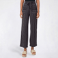 Juniors Derek Heart Yum Porkchop Pocket Palazzo Pants- Black - image 1