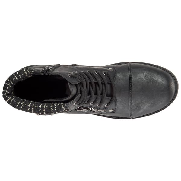 Womens Wanted Lace Up Military Ankle Boots