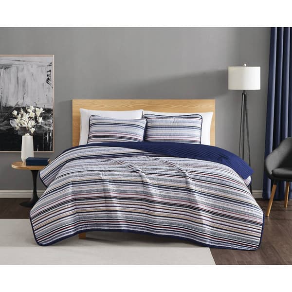 Truly Soft Teagan Stripe 180 Thread Count Quilt Set