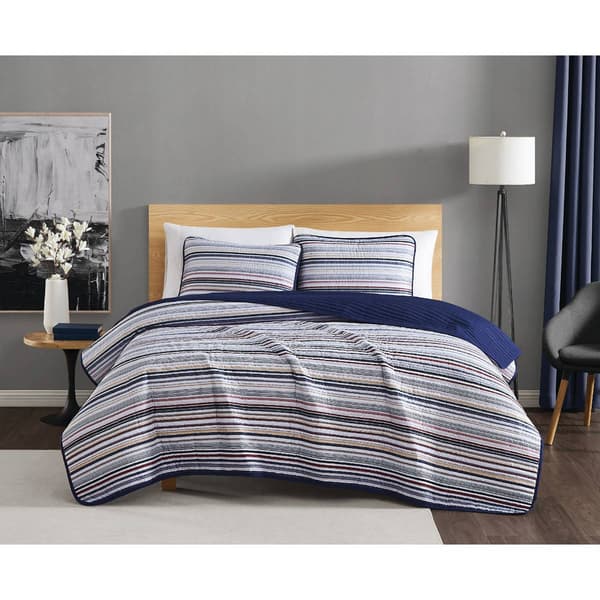 Truly Soft Teagan Stripe 180 Thread Count Quilt Set - image 