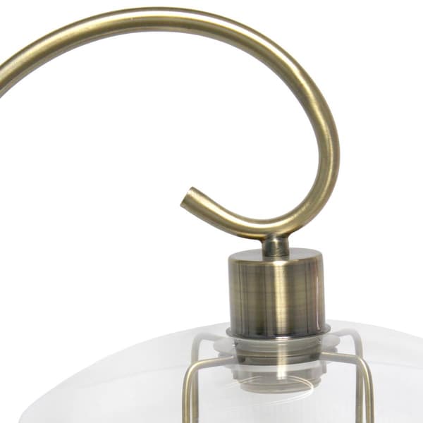 Lalia Home Studio Loft Modern Metal Scroll Table Lamp