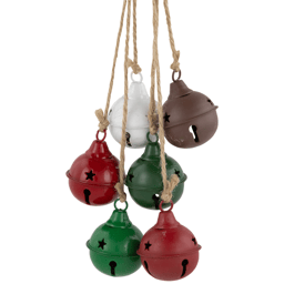 Northlight 2pk. Multi Cascading Christmas Jingle Bell Ornaments