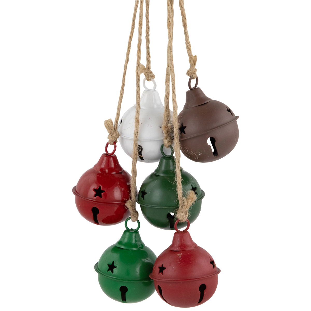 Northlight 2pk. Multi Cascading Christmas Jingle Bell Ornaments
