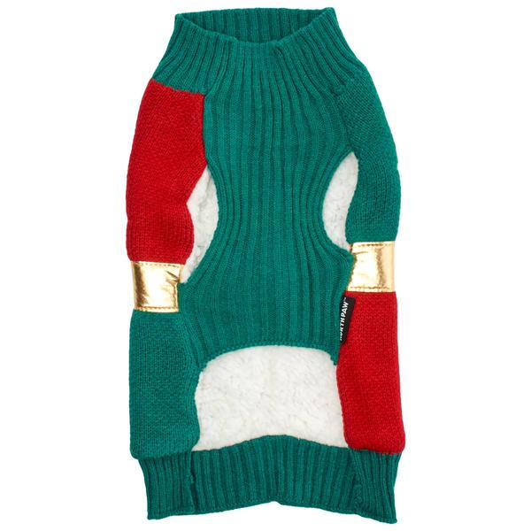 North Paw Christmas Present Pet Sweater