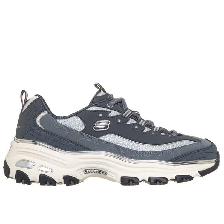 Womens Skechers D Lites Chrome Wave Sneakers