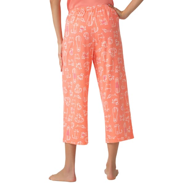 Womens HUE® Cat Love Dog Capri Pajama