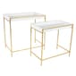 9th & Pike(R) Gold Metal Contemporary Console Table - Set of 2 - image 1