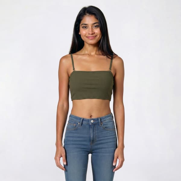 Juniors Cyn & Luca Ribbed Bralette - image 