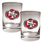 NFL San Francisco 49ers 2pc. 14oz. Rocks Glass Set - image 1