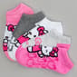 Girls Hello Kitty(R) 5pk. No Show Socks - image 1