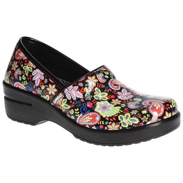 Womens Easy Works by Easy Street Lyndee Paisley Clogs - image 