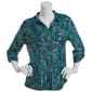 Womens Emily Daniels 3/4 Sleeve Foil Paisley Print Blouse - image 1
