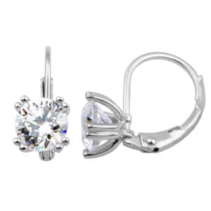 Sterling Silver CZ Earrings