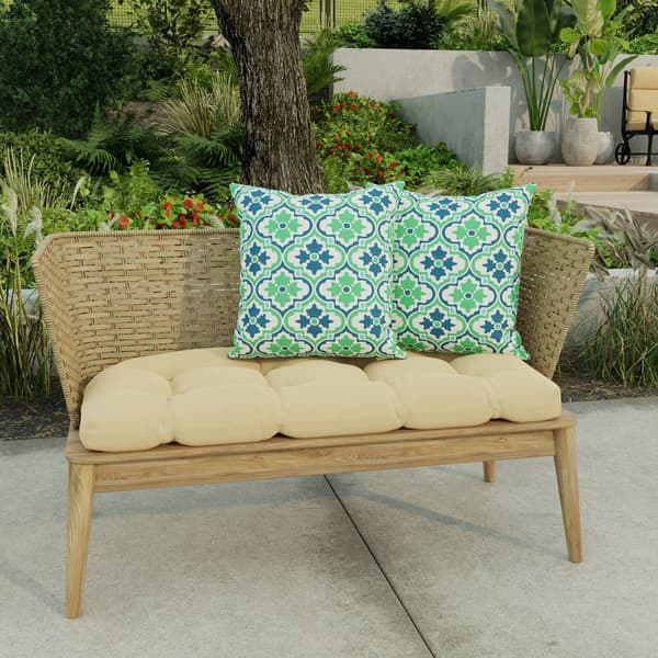 Jordan Manufacturing 2pk. Quatrefoil Outdoor Throw Pillow Set