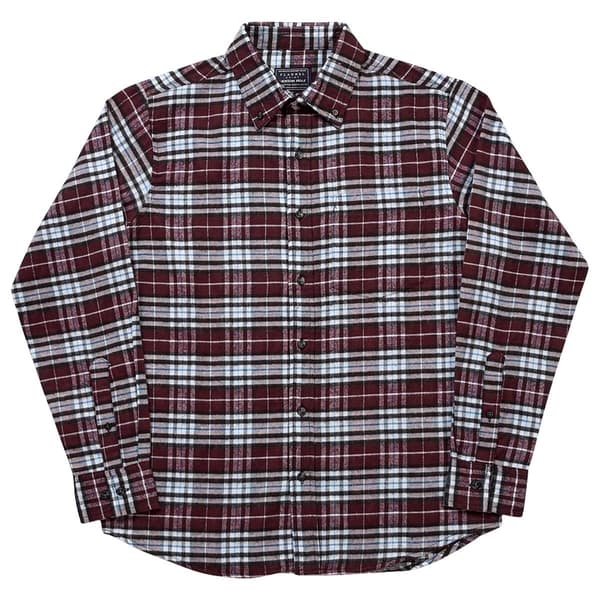 Mens Jackson Hole Flannel Shirt - Burgundy/White - image 