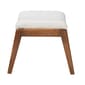 Baxton Studio Roxy Off-White Boucle Upholstered Ottoman Footstool - image 4