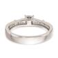 Pure Fire 14kt. White Gold Lab Grown Diamond Trio Engagement Ring - image 4