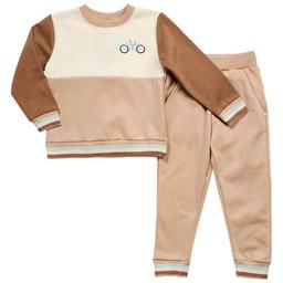 Baby Boy (12-24M) bon bebe(R) Race Car Sweatshirt & Joggers Set