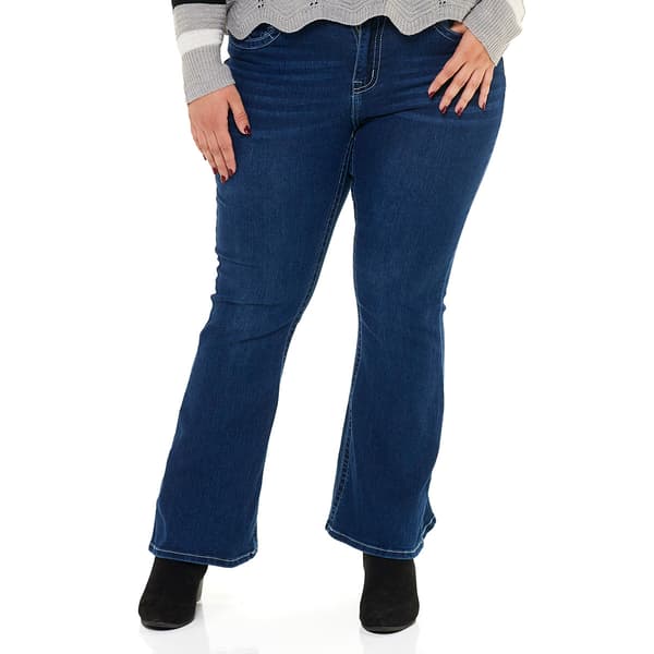 Juniors Plus Gogo Jeans High Rise Bling Pocket Bootcut Pants - image 