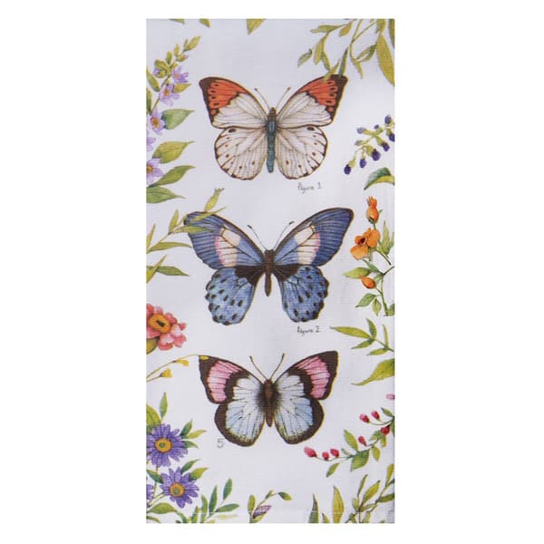 Kay Dee Garden Walk Butterflies Dual Purpose Terry Kitchen Towel - image 