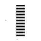 HomeRoots Black & White Stripe Non-Skid Indoor/Outdoor Runner - image 3