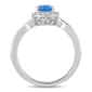 Nova Star® Silver-Sterling Lab Grown Diamond Gemstone Ring - image 2