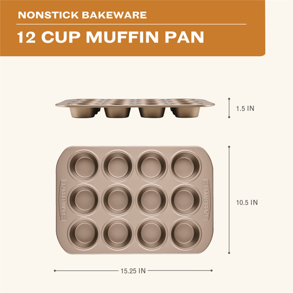 Farberware® Bakeware Nonstick 12-Cup Muffin Pan