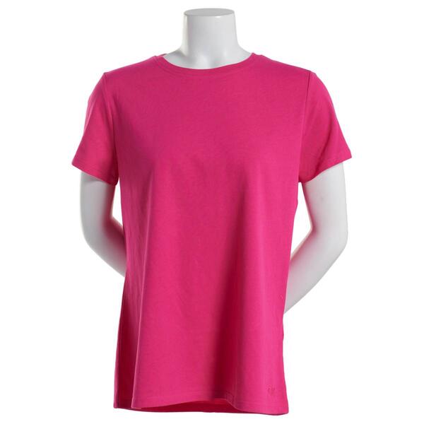 Womens Calvin Klein Performance Carbon Peach Neck Top - image 