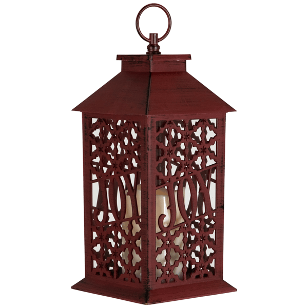 Northlight 11in. Snowflakes "Joy" Christmas Candle Lantern