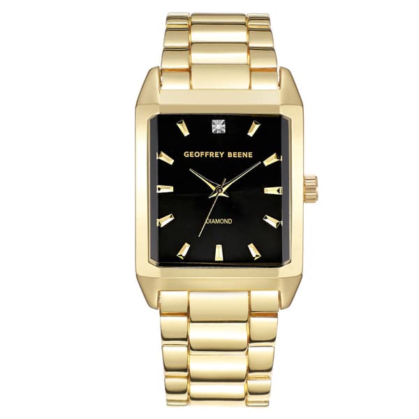 Mens Geoffrey Beene(R) Diamond Dial Bracelet Watch - GBA0046GD - image 