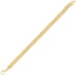 Ellen Tracy Gold Plated Sterling Silver Herringbone Bracelet - image 2