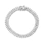Cubic Zirconia Double Row Marquise Bracelet - image 1