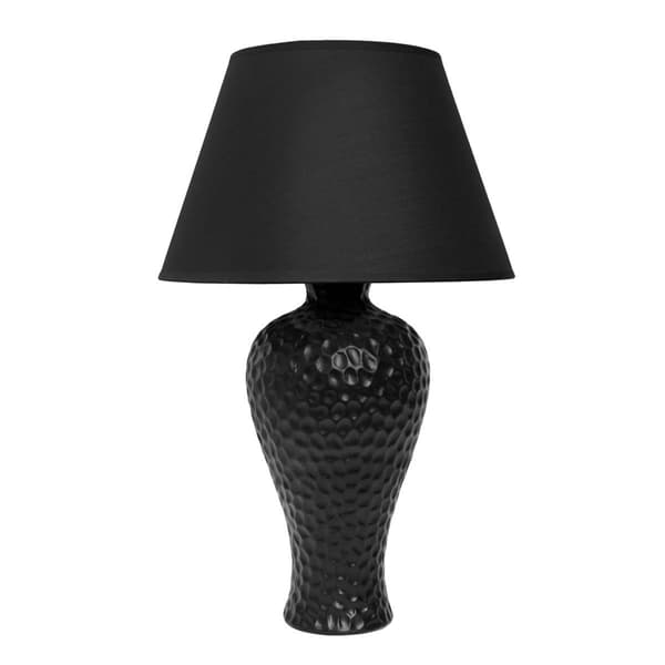 Creekwood Home Essentix 20in. Ceramic Textured Table Lamp