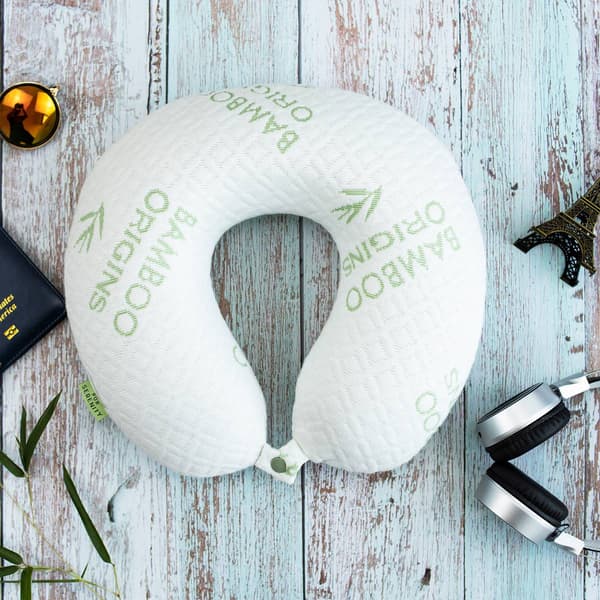 Pur Serenity Bamboo Origin Memory Foam Travel Neck Pillow
