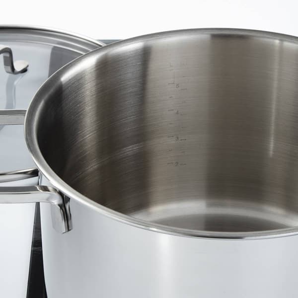 BergHOFF Helix Stainless Steel 10in. Stockpot w/ Glass Lid