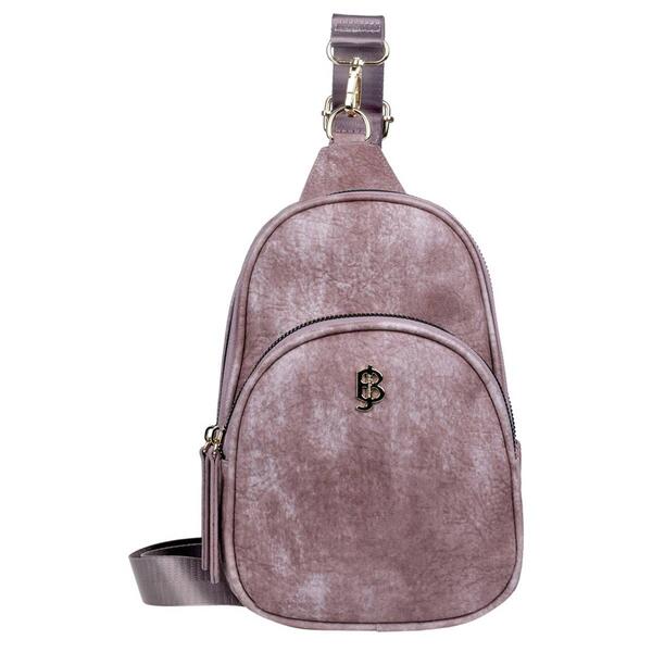 Julia Buxton Vegan Leather Sling Backpack - image 