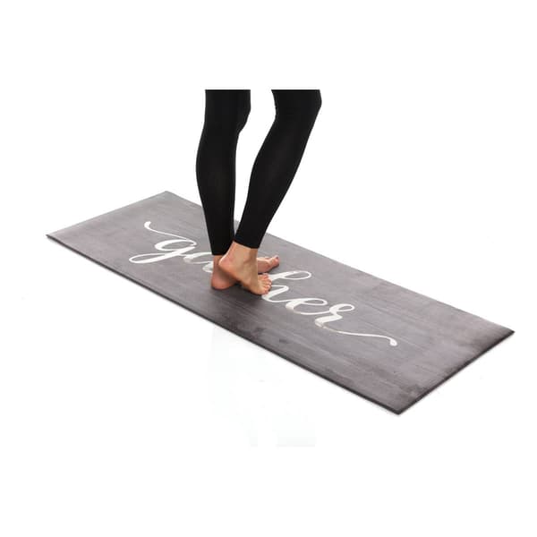 J&V Textiles Cloud Comfort Gather Anti-Fatigue Kitchen Mat