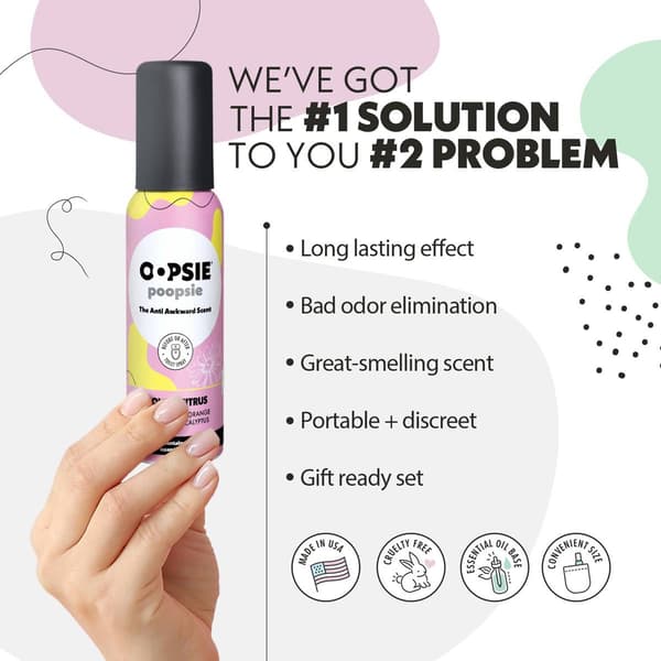 Oopsie Poopsie Flower Citrus Odor Spray