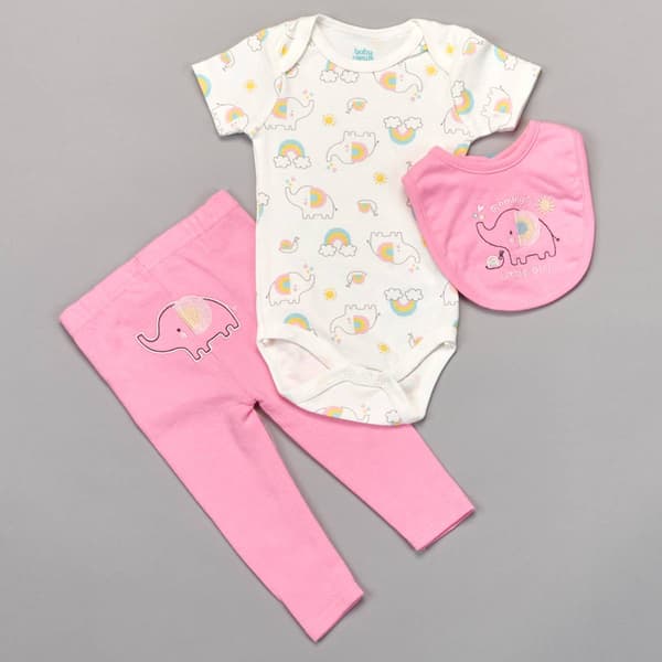 Baby Girl (NB-9M) baby views(R) Elephant 3pc.Turn Me Around Set - image 