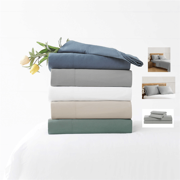 Truly Soft Green Recycled Solid Sheet Set