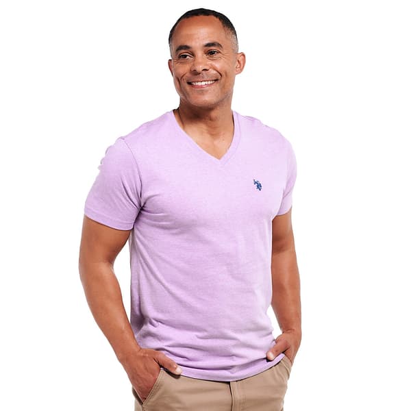 Mens U.S. Polo Assn.&#174; V-Neck Solid Tee