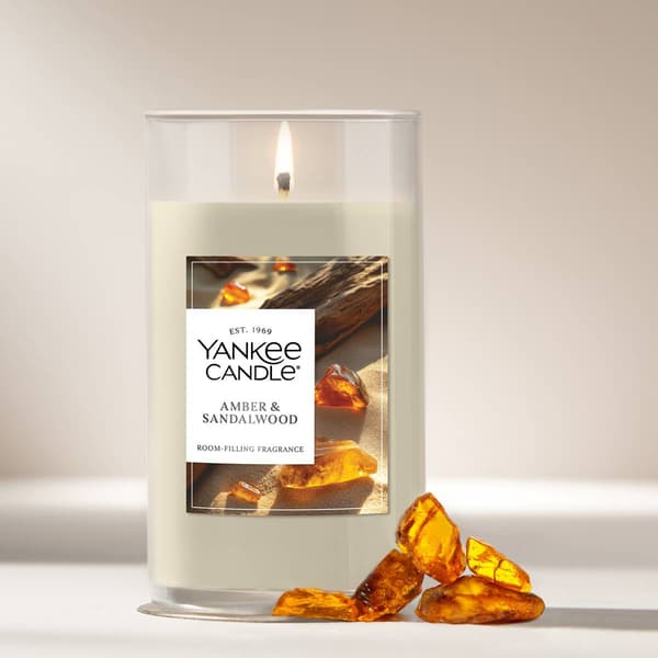 Yankee Candle&#40;R&#41; 14.25oz. Amber & Sandalwood Pillar Candle - image 